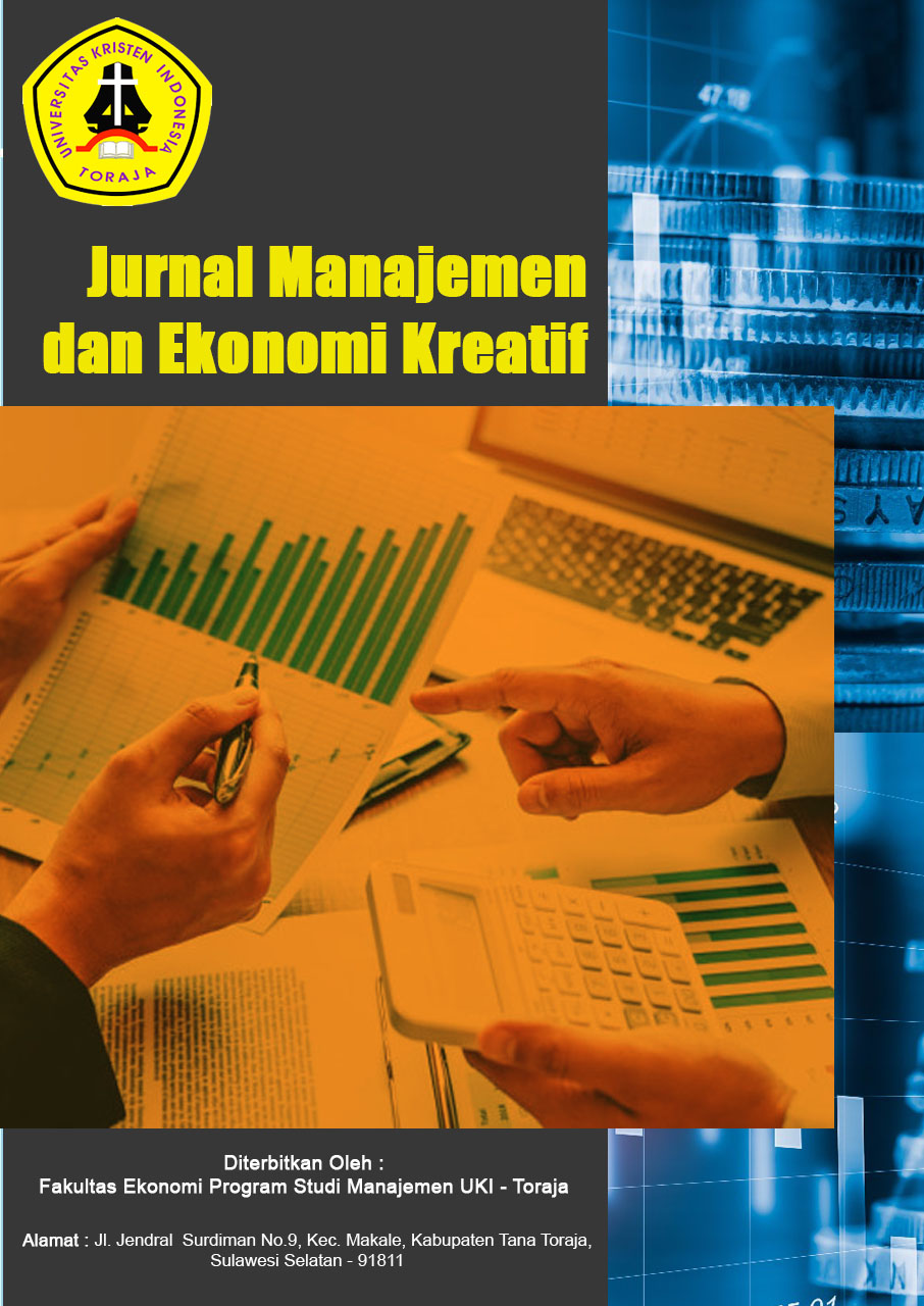 Vol. 1 No. 4 (2023): Oktober : Jurnal Manajemen Dan Ekonomi Kreatif ...